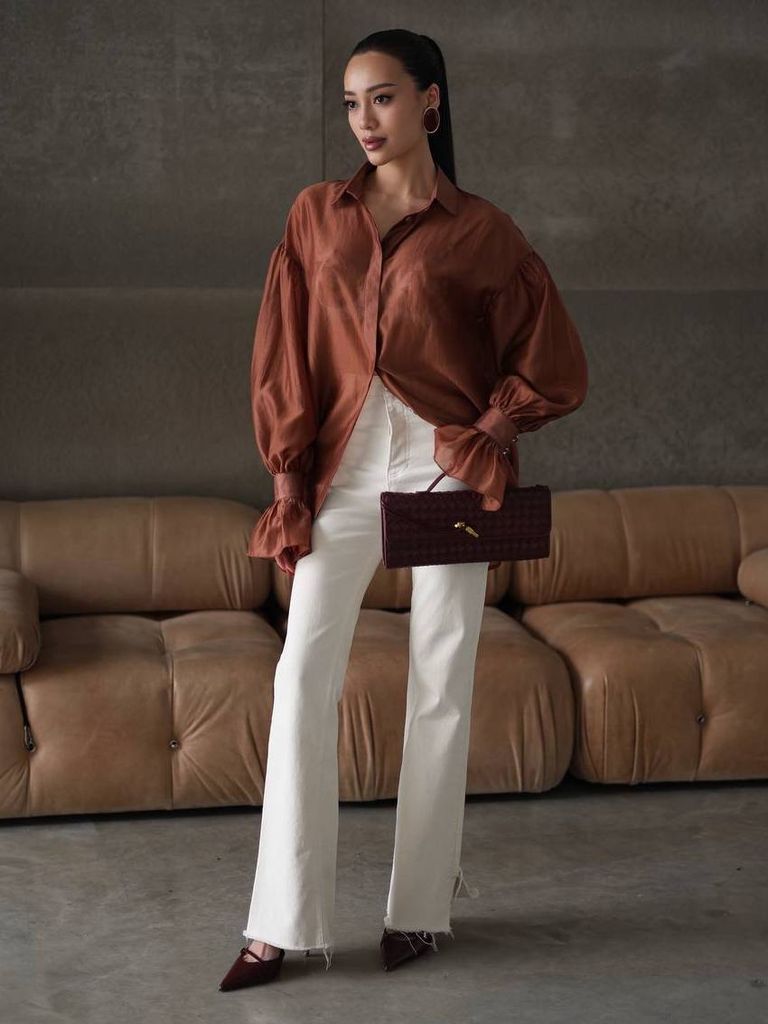 Напівпрозора сорочка з тенселу