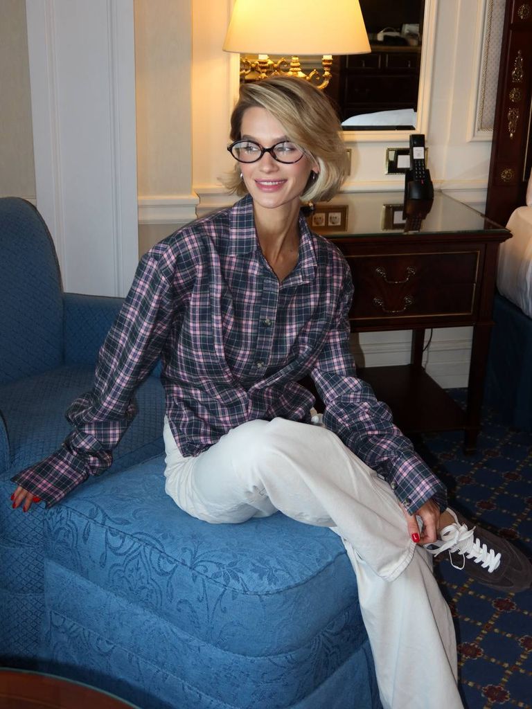 Сорочка в клітинку оригінального фасону