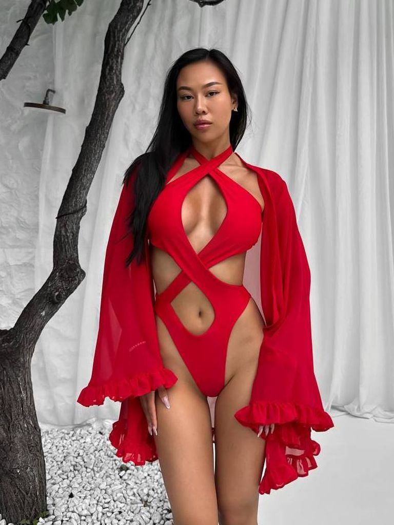 Купальник монокіні халтер різні кольори