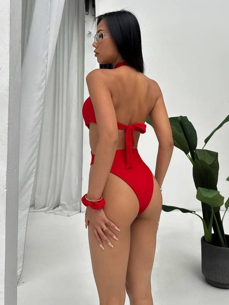 Купальник монокіні халтер різні кольори