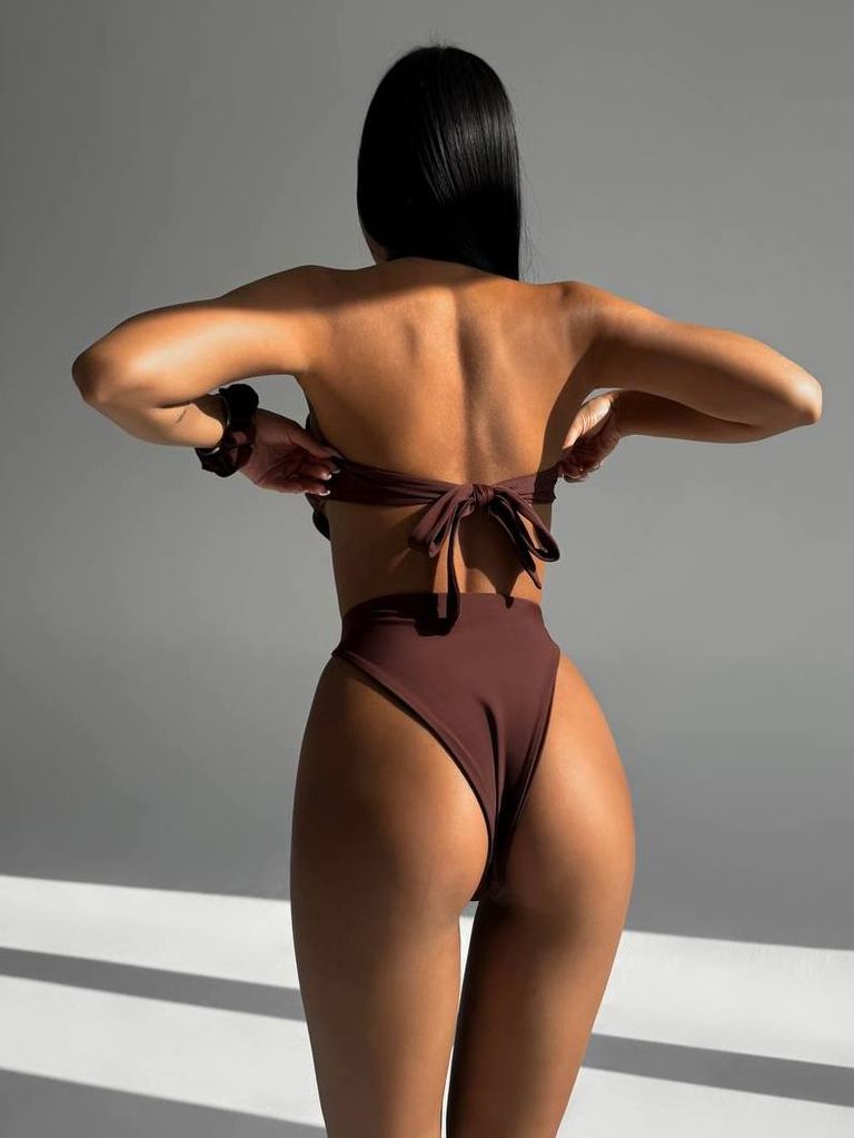 Купальник монокіні халтер різні кольори