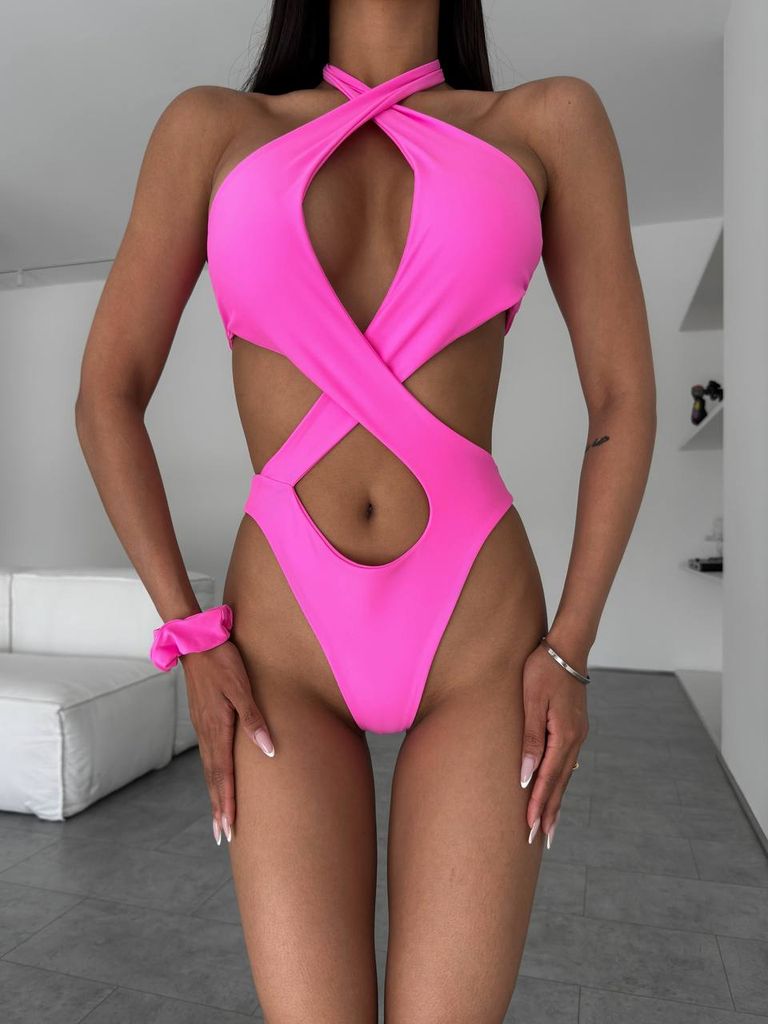 Купальник монокіні халтер різні кольори