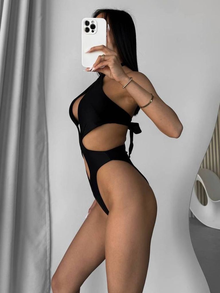 Купальник монокіні халтер різні кольори