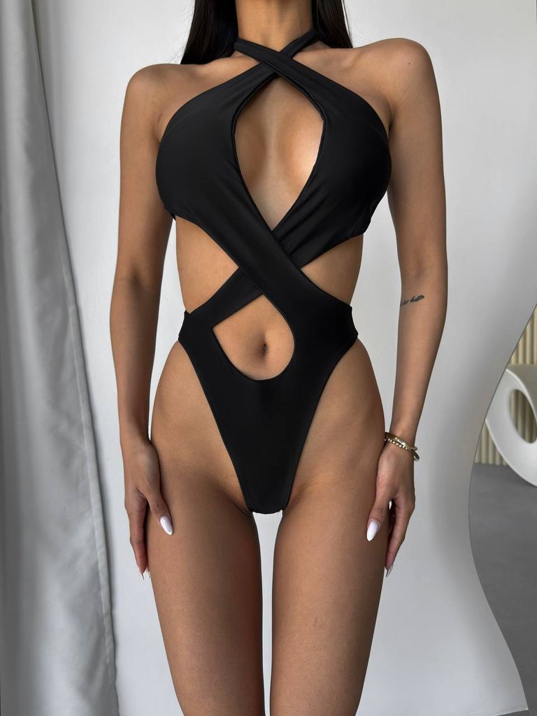 Купальник монокіні халтер різні кольори