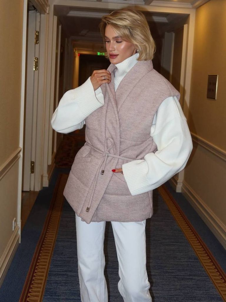 Кашеміровий утеплений жилет на затин 