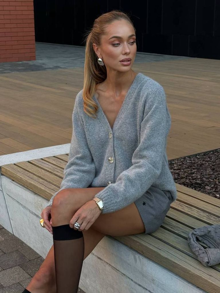 Кардиган в'язаний короткий з вовни ягняти 