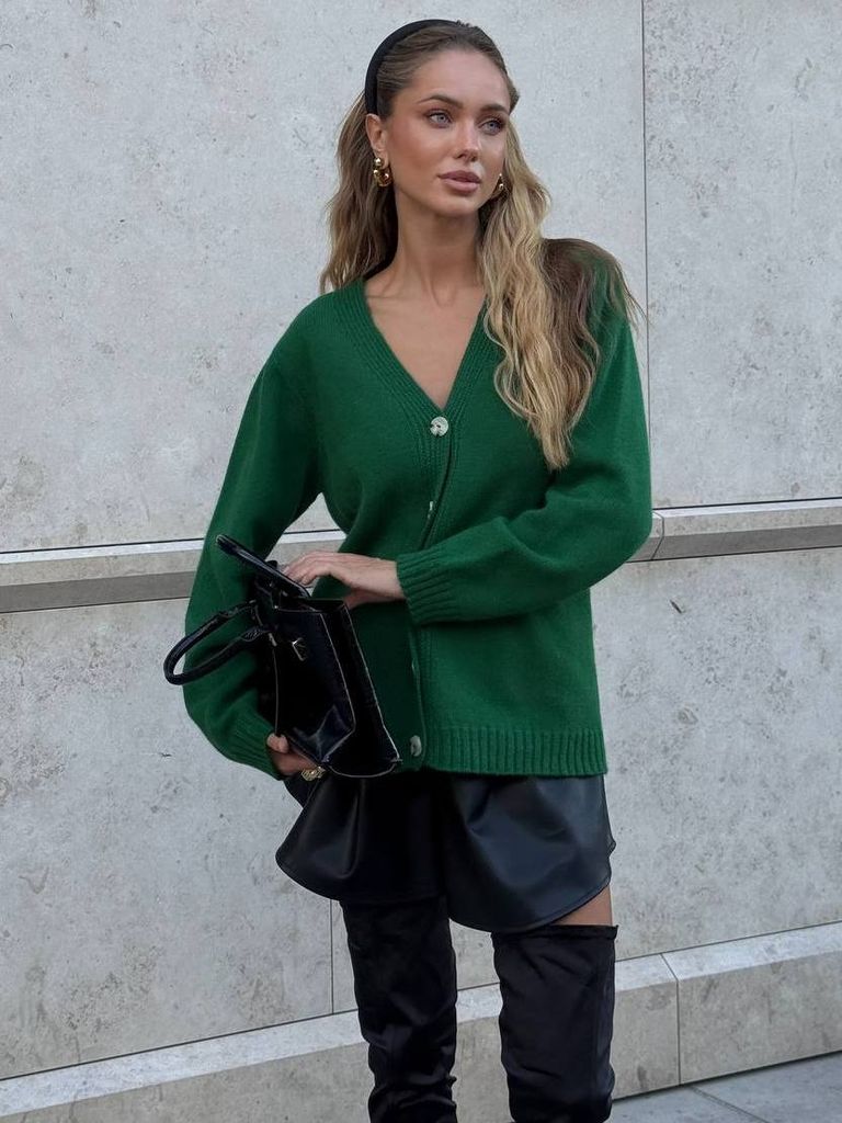 Кардиган в'язаний короткий з вовни ягняти 