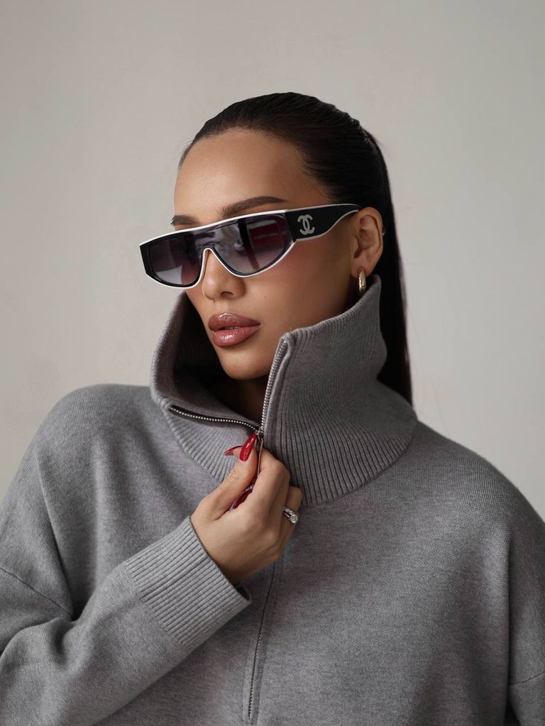 Кашеміровий костюм з джемпером зі змійкою