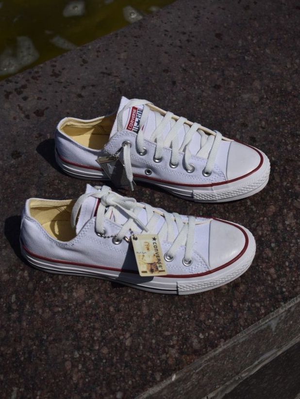 Білі низькі кеди Converse All Star White