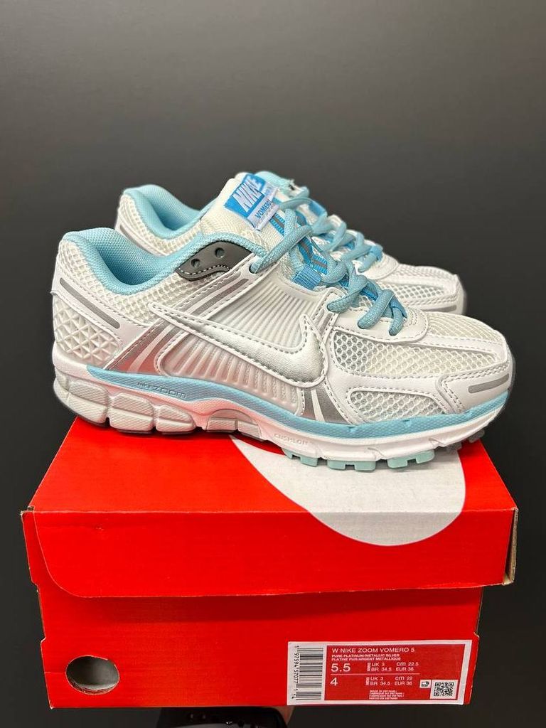Кросівки Nike Vomero Zoom 5 White Blue натуральна шкіра