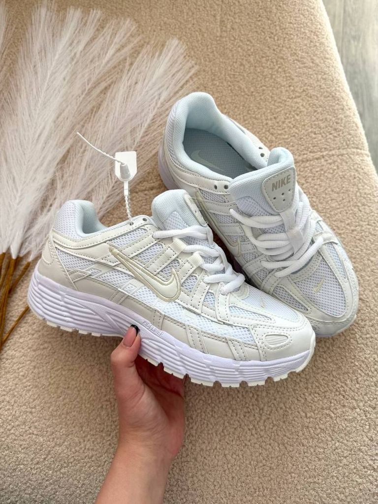 Кросівки біло-бежеві Nike P-6000 White 