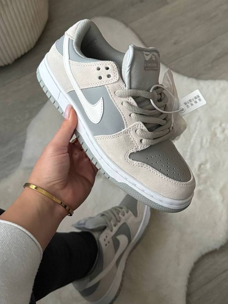 Кросівки сіро-бежеві Nike Dunk SB Grey