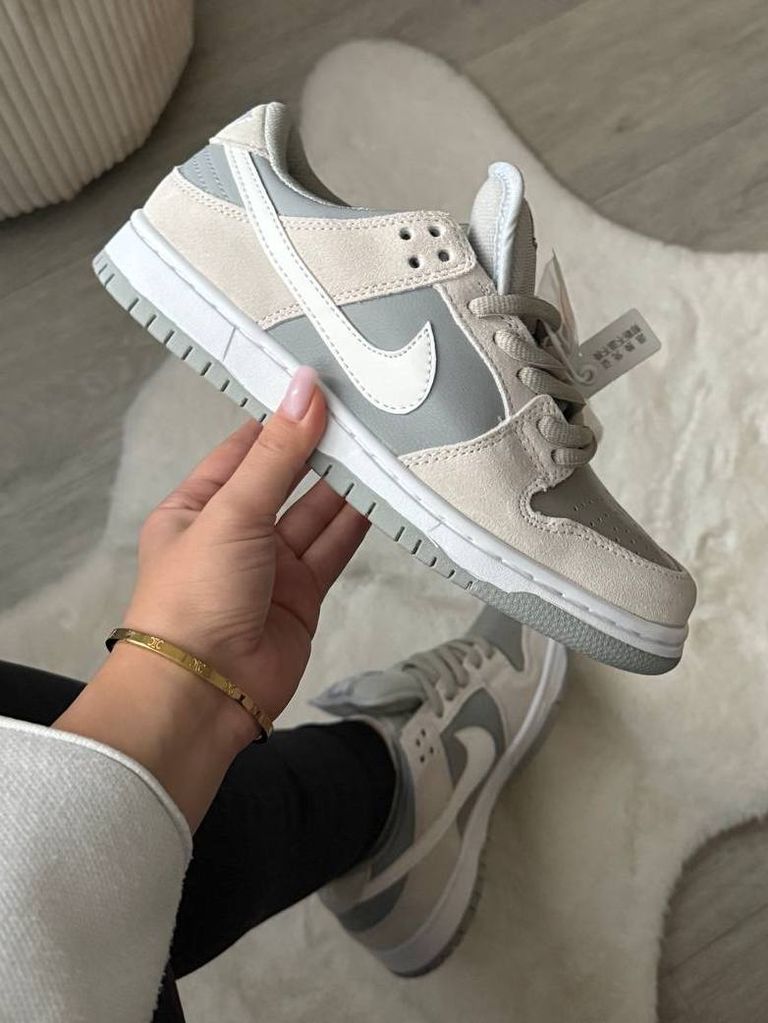 Кросівки сіро-бежеві Nike Dunk SB Grey