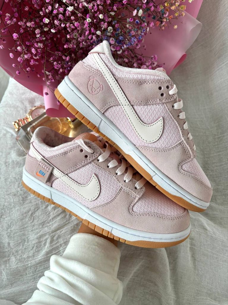 Кросівки рожеві Nike Dunk Low Teddy Bear Pink
