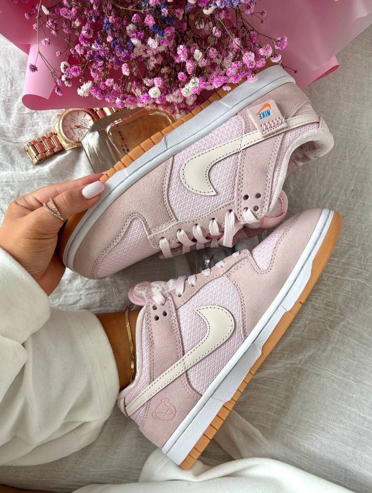 Кросівки рожеві Nike Dunk Low Teddy Bear Pink