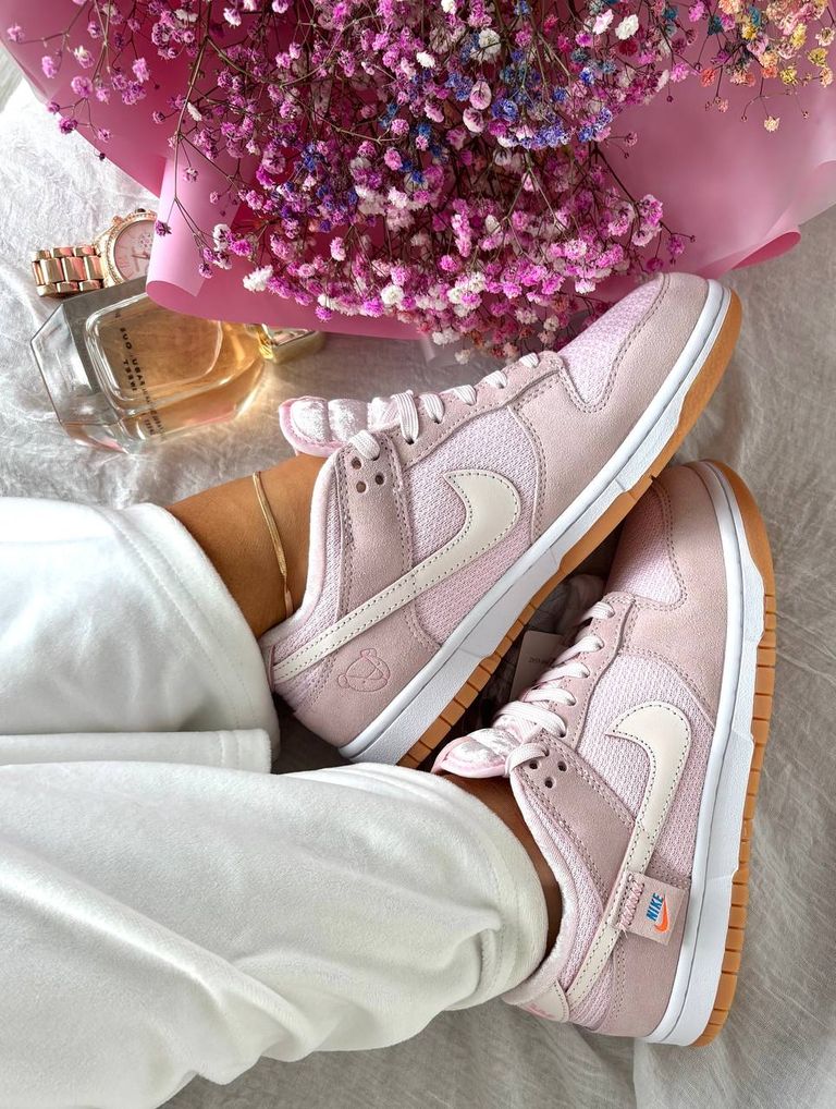 Кросівки рожеві Nike Dunk Low Teddy Bear Pink