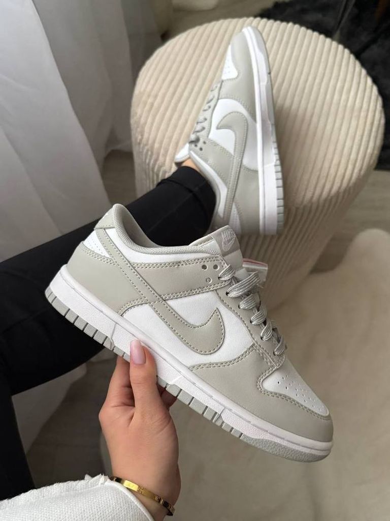 Кросівки сірі Nike Dunk Low Grey-White PREMIUM