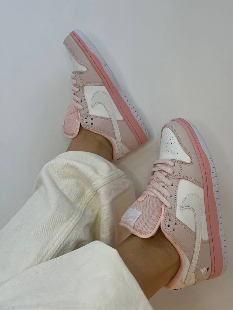 Кросівки ніжно-рожеві Nike Dunk Low Pink-Bird