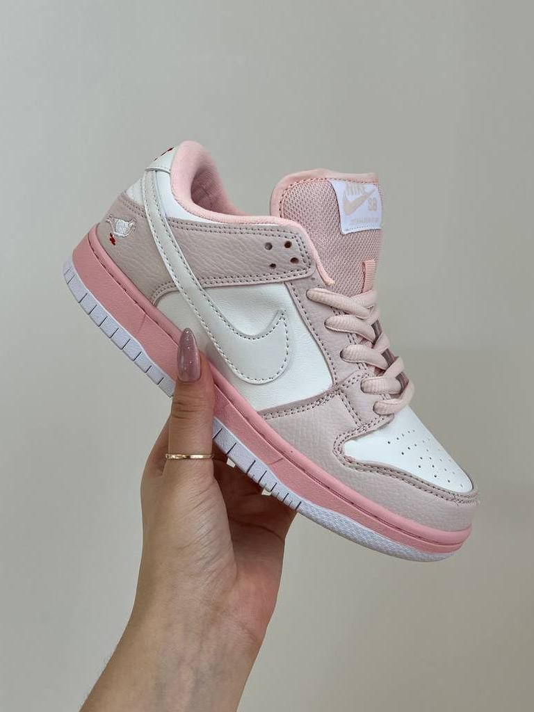 Кросівки ніжно-рожеві Nike Dunk Low Pink-Bird