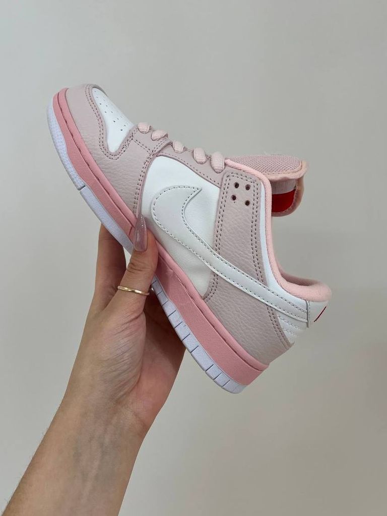 Кросівки ніжно-рожеві Nike Dunk Low Pink-Bird