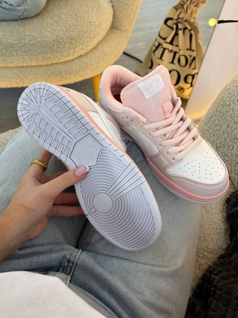 Кросівки ніжно-рожеві Nike Dunk Low Pink-Bird