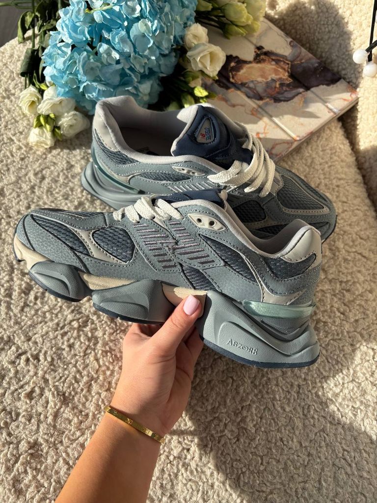 Кросівки сіро-блакитні New Balance 9060 Arctic Grey