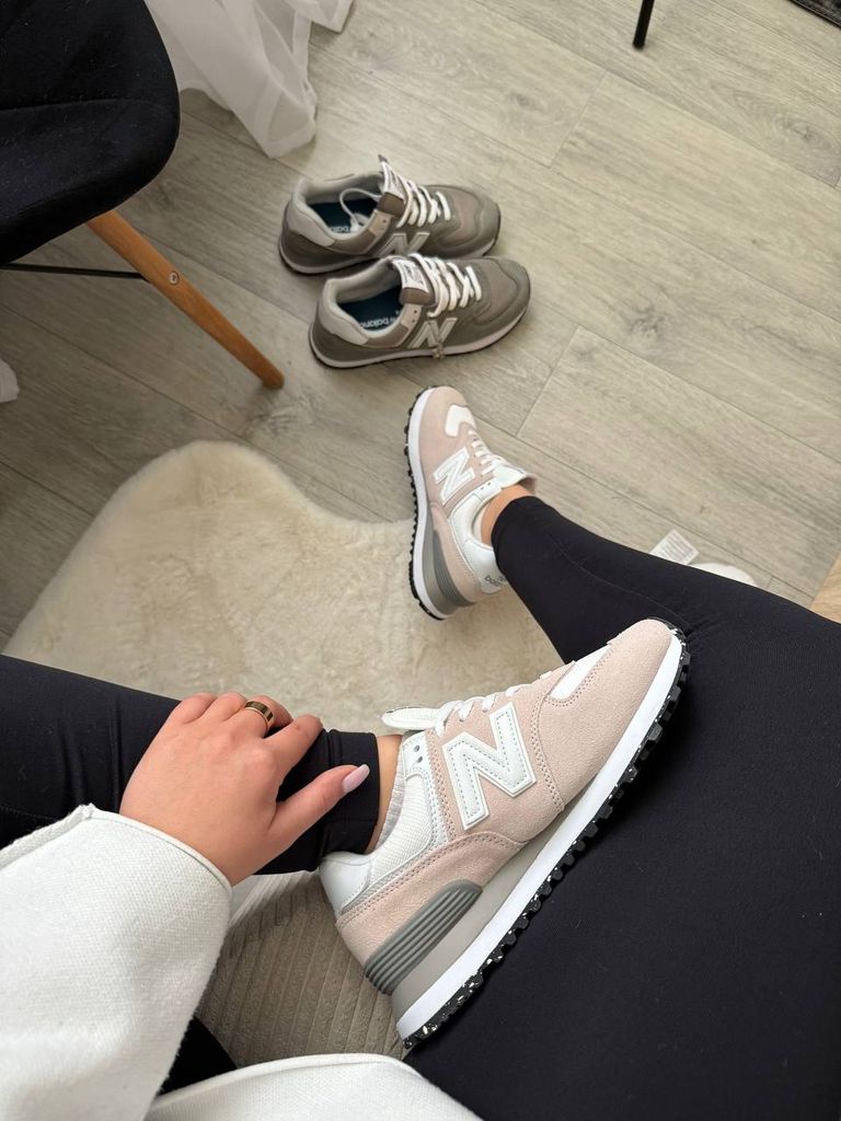 Кросівки New Balance 574 Pink-White