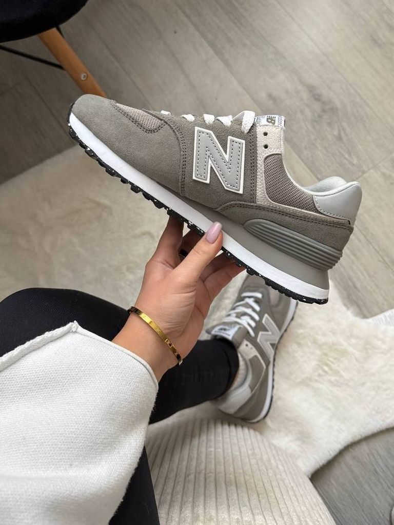 Кросівки сірі New Balance 574 Grey-White