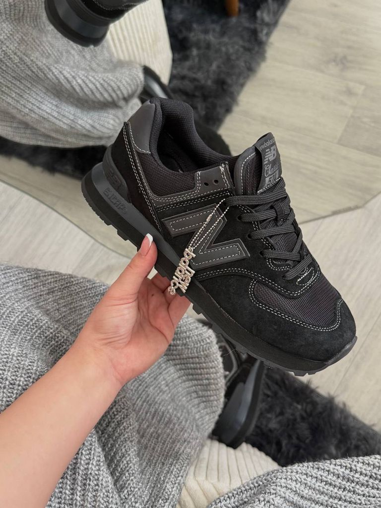 Кросівки чорні New Balance 574 Black