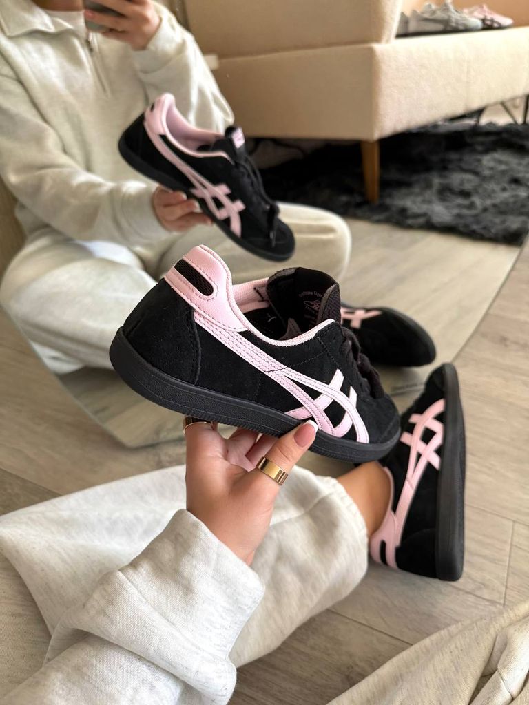 Кросівки чорно-рожеві Asics Onitsuka Tiger Black Pink