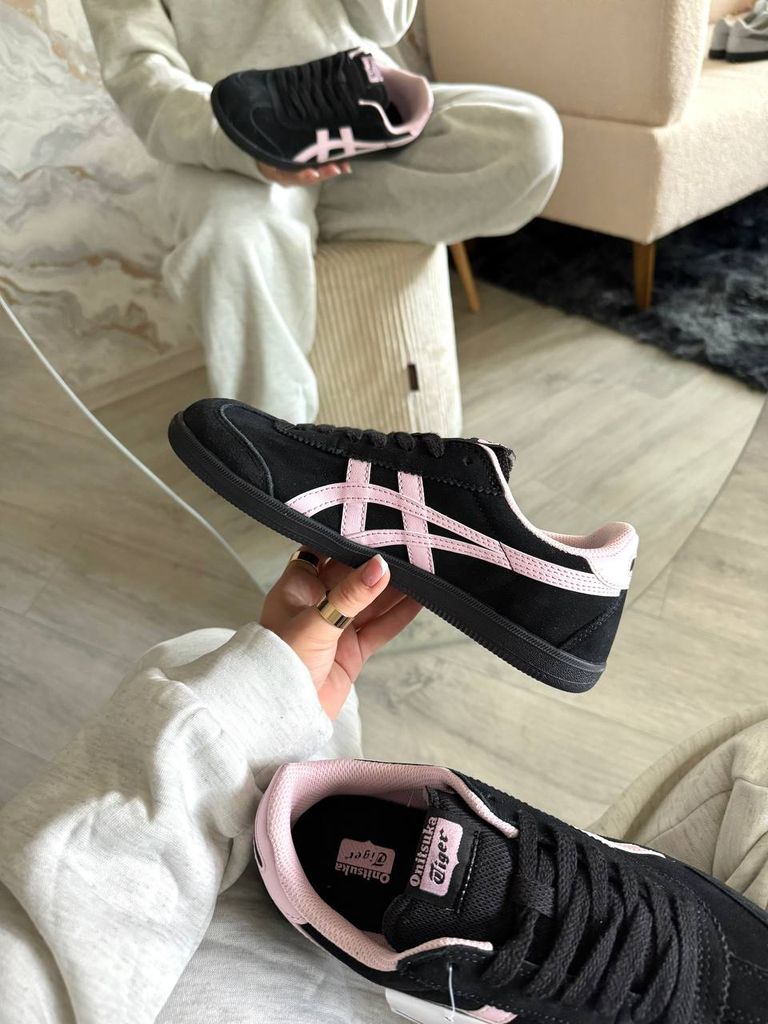 Кросівки чорно-рожеві Asics Onitsuka Tiger Black Pink