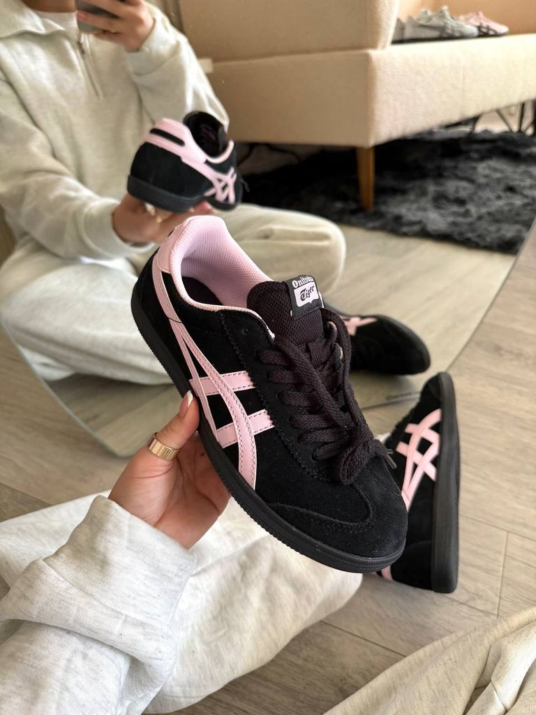Кросівки чорно-рожеві Asics Onitsuka Tiger Black Pink