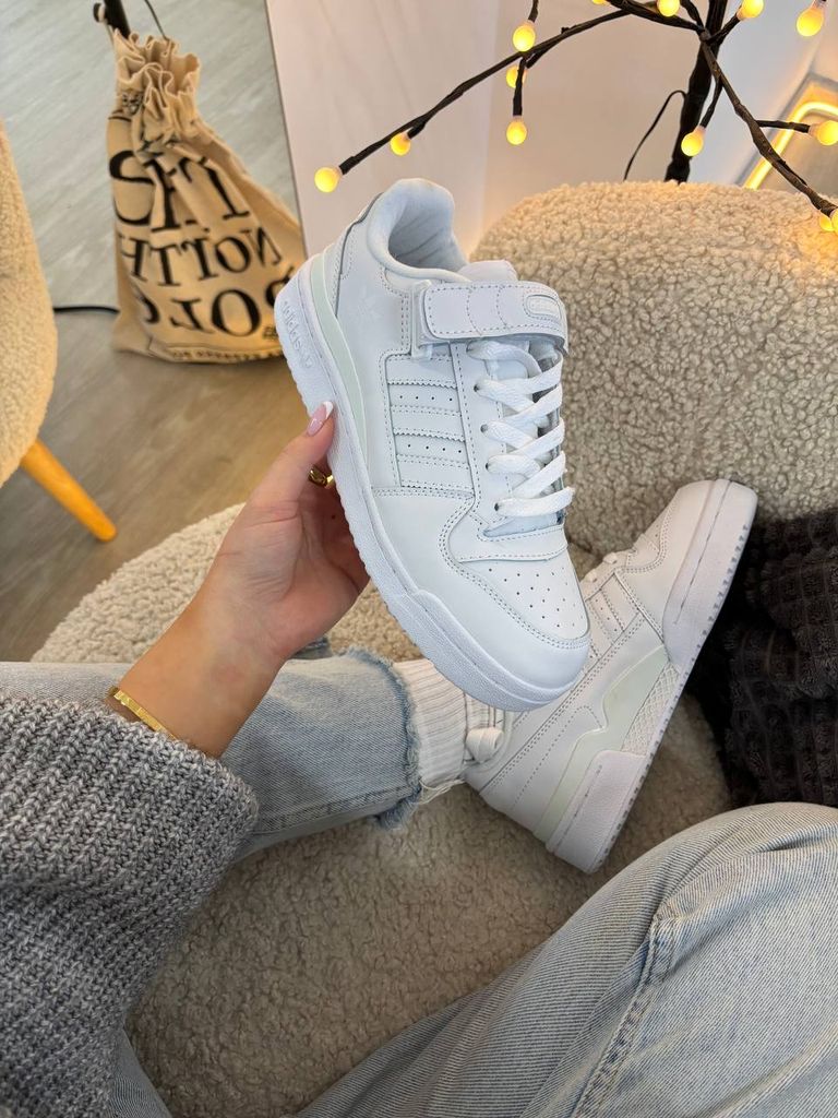 Кросівки білі Adidas Forum White Lux