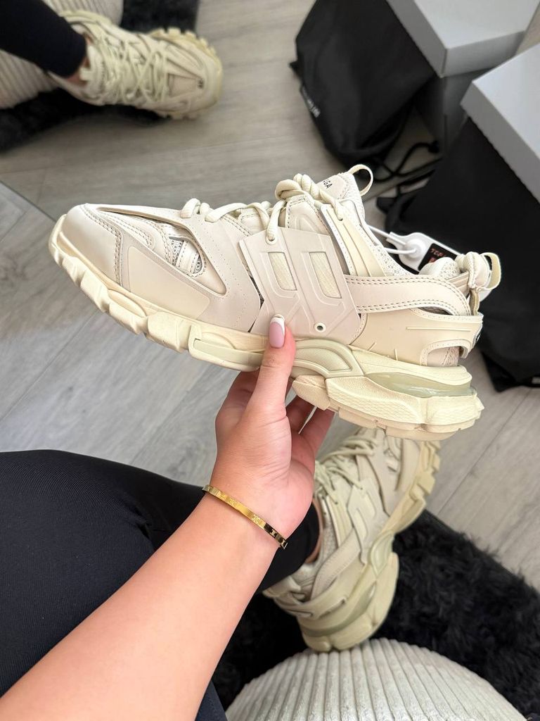 Кросівки бежеві Balenciaga Track Beige PREMIUM