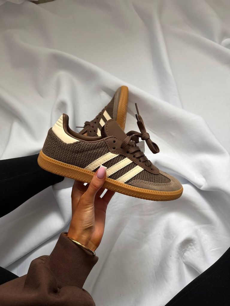 Кросівки шоколадні Adidas Samba OG Cardboard 