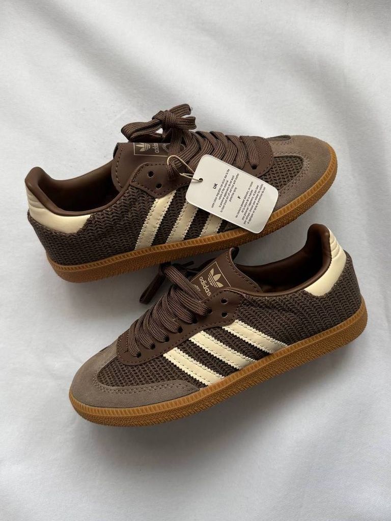 Кросівки шоколадні Adidas Samba OG Cardboard 