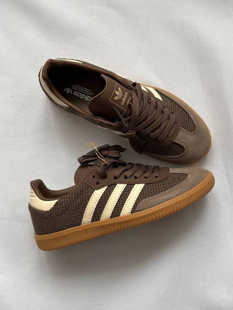 Кросівки шоколадні Adidas Samba OG Cardboard 