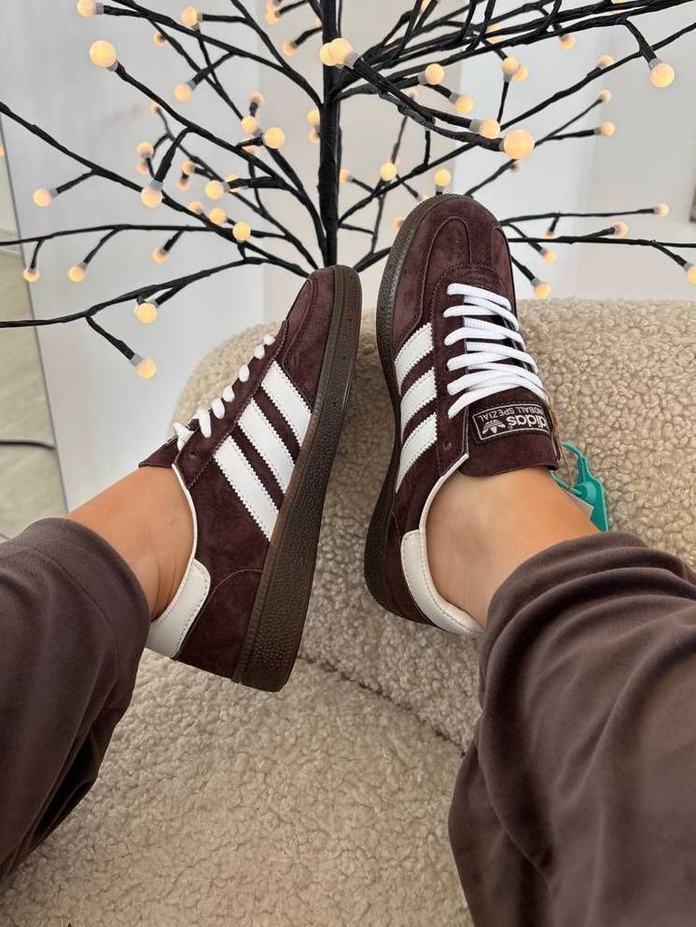 Кросівки коричневі Adidas Spezial Hanball Brown White 