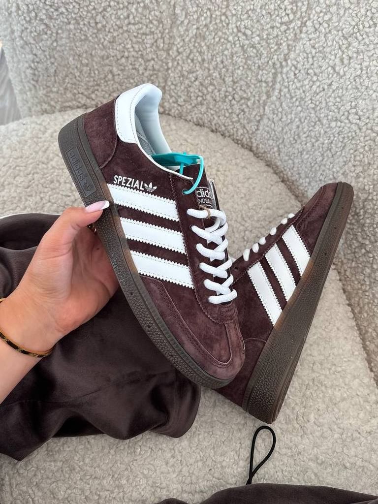 Кросівки коричневі Adidas Spezial Hanball Brown White 