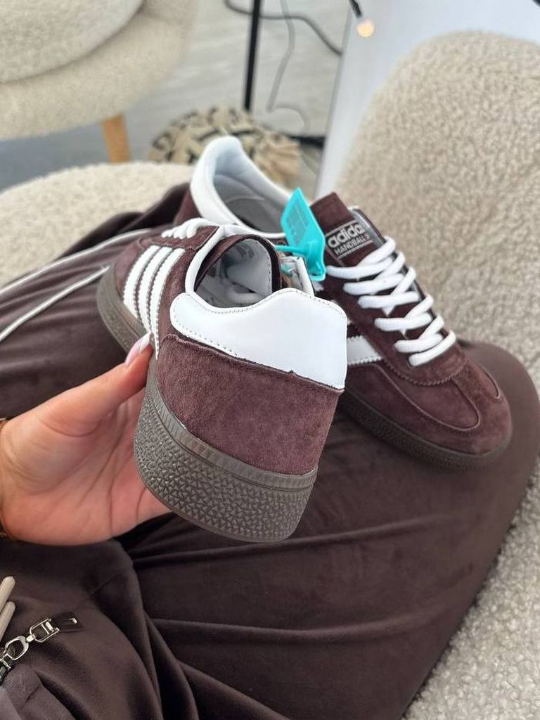 Кросівки коричневі Adidas Spezial Hanball Brown White 