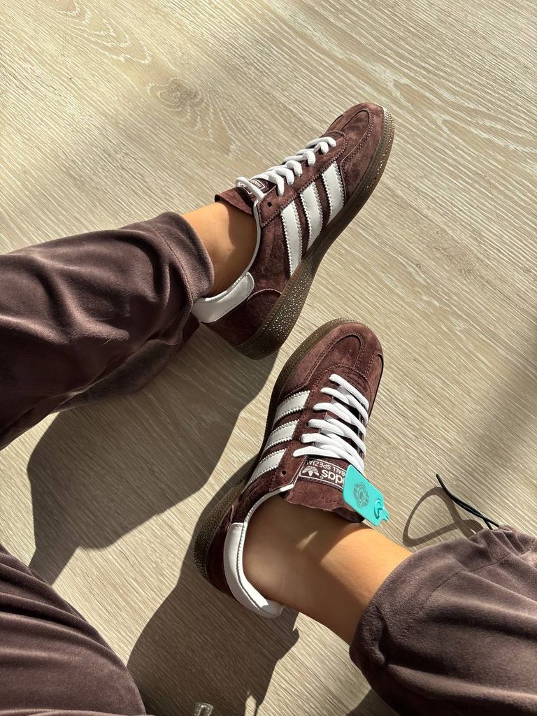 Кросівки коричневі Adidas Spezial Hanball Brown White 