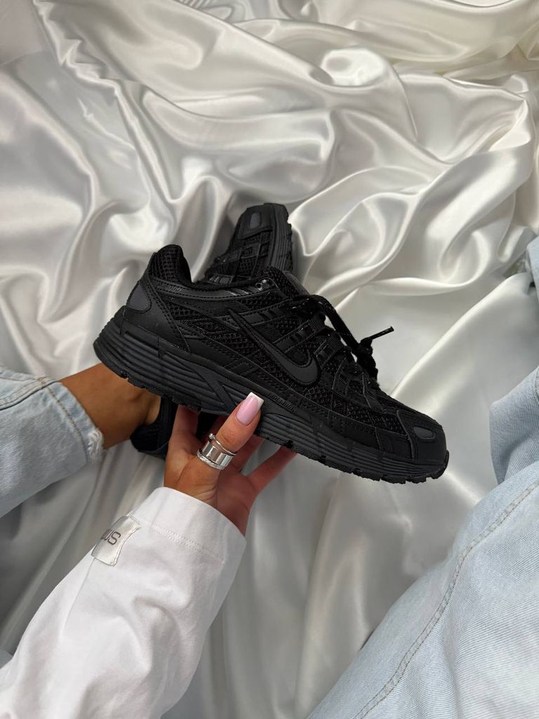Кросівки чорні Nike P-6000 Full Black 