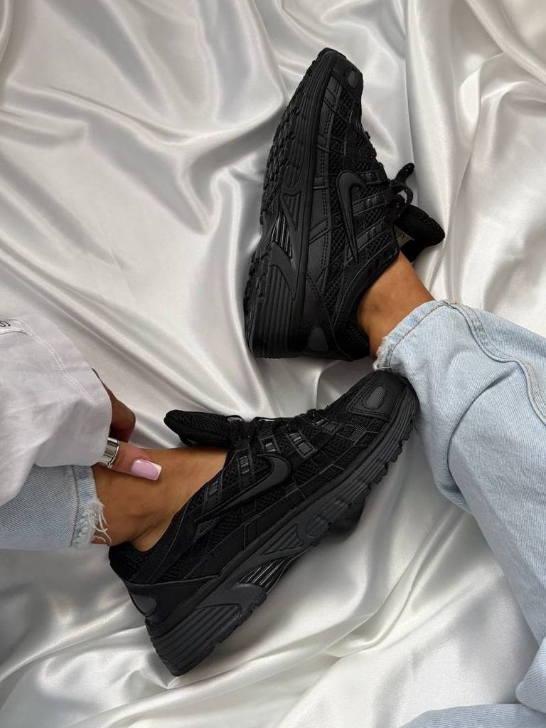 Кросівки чорні Nike P-6000 Full Black 
