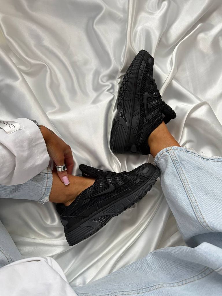 Кросівки чорні Nike P-6000 Full Black 
