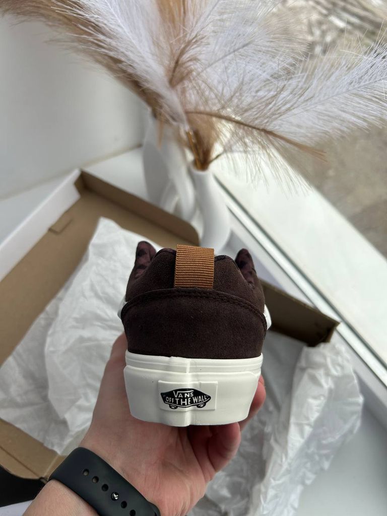 Кеди Vans KNU Skool Brown White