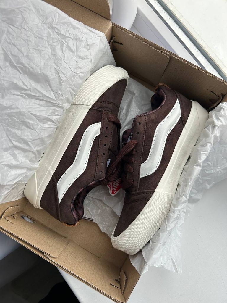 Кеди Vans KNU Skool Brown White