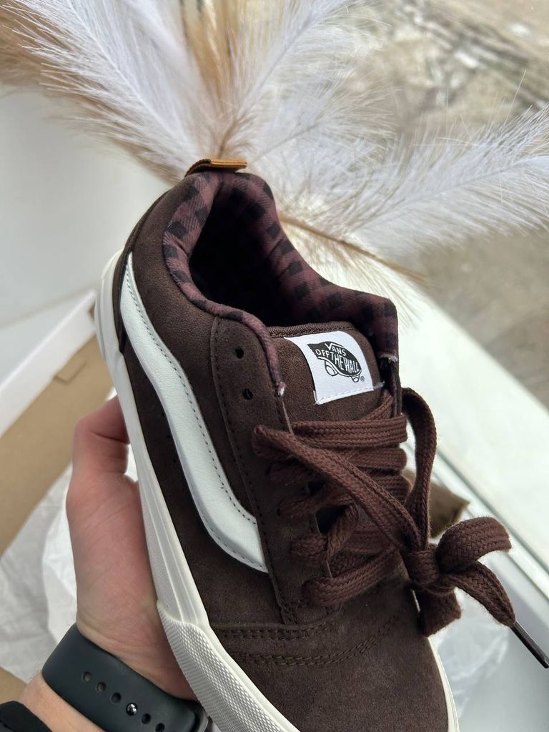 Кеди Vans KNU Skool Brown White