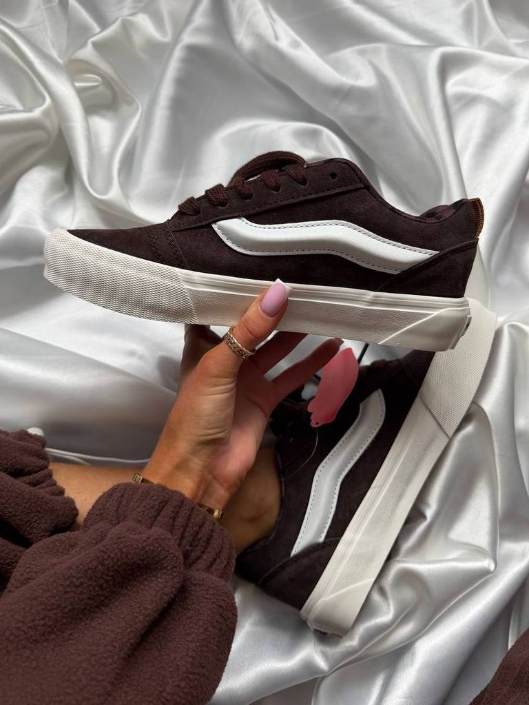 Кеди Vans KNU Skool Brown White