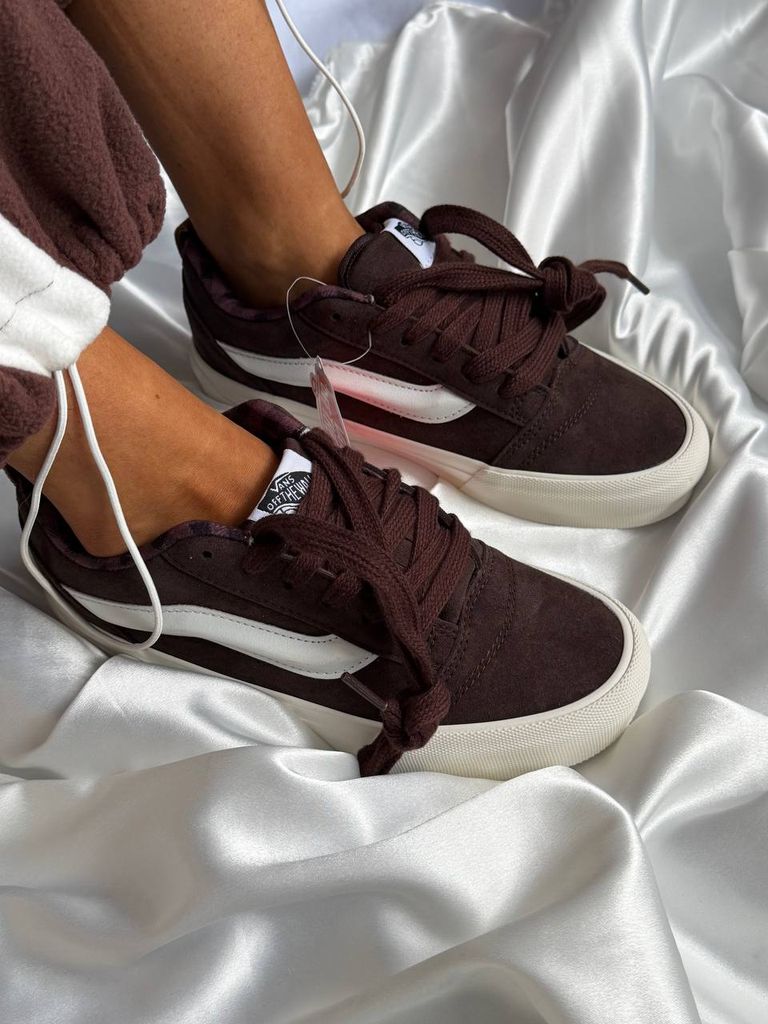 Кеди Vans KNU Skool Brown White