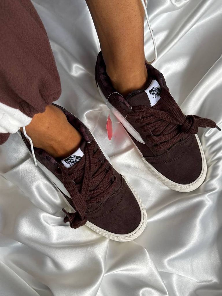 Кеди Vans KNU Skool Brown White